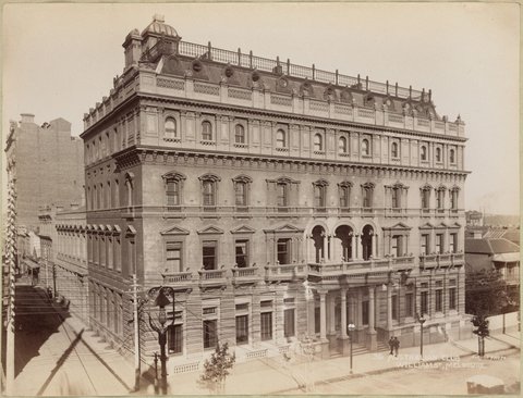 Australian Club, William St, Melbourne, 1886–87