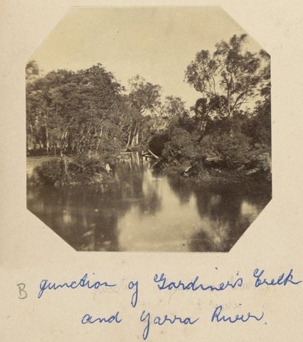 Junction of Gardiner's Creek and Yarra River, 1873–82
