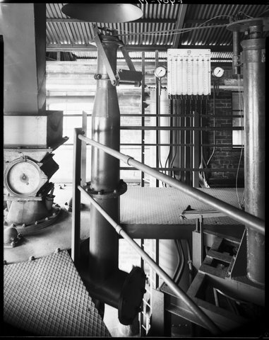 Interior view of factory walkways, Colonial Gas Association, Box Hill, c. 1945