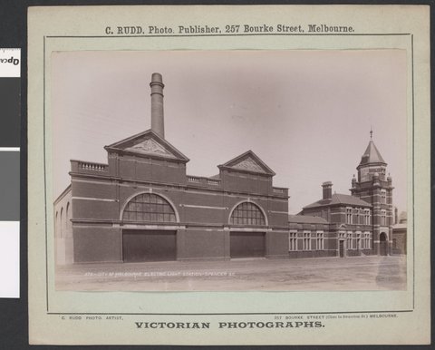 City of Melbourne Electric Light Station, Spencer St, 1892–1900