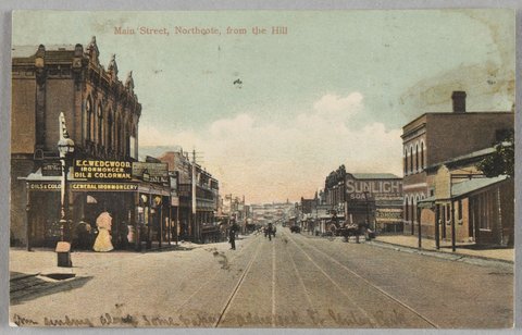 Main Street, Northcote, from the Hill, c. 1909