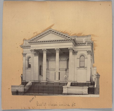 Baptist Chapel, Collins Street, Melbourne, 1890–1900