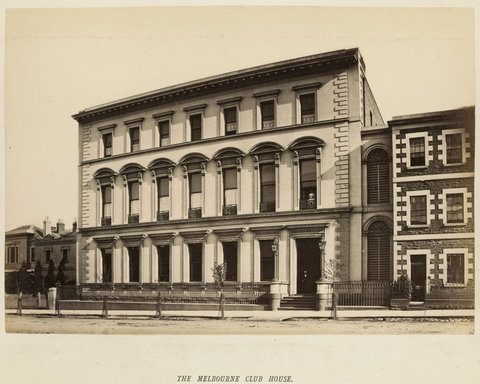 The Melbourne Club House, 1877