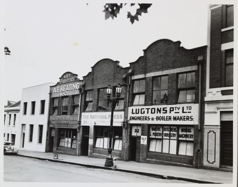Lonsdale Street - north side, 32-40 Lonsdale Street, 1950