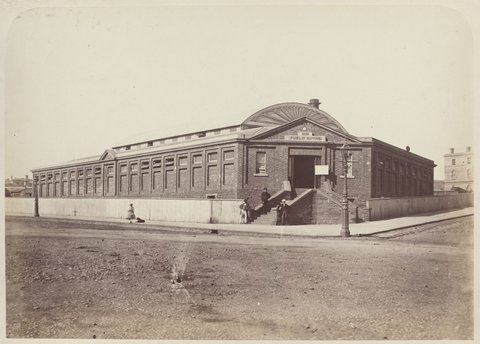The Public Baths, Swanston Street, 1862