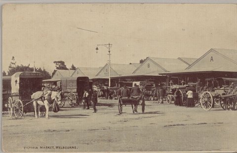 Victoria Market, Melbourne, 1907?