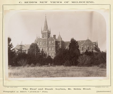 The Deaf & Dumb Asylum, St Kilda Rd, 1892–1900