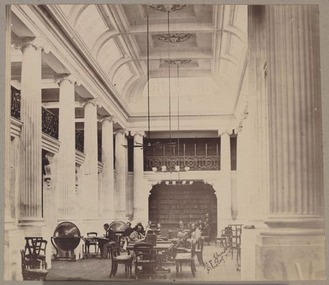 [Queens Reading Room, Melbourne Public Library], 1859