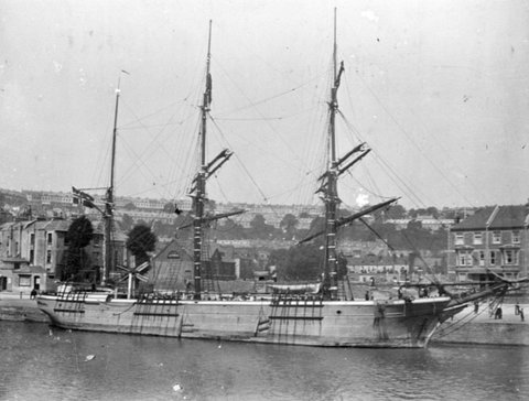SHAKESPEARE. : Christiania. 652 tons. Built at Richmond. Me. 1854, 1885–1946