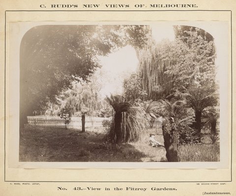 View in the Fitzroy Gardens, 1892–1900