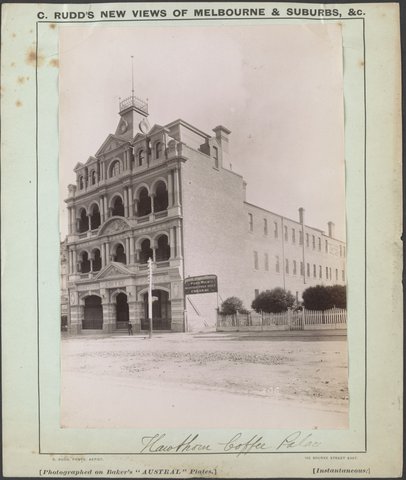 Hawthorn Coffee Palace, 1887