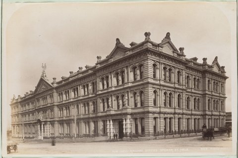 The New Railway Offices Spencer St Melb[ourne], 1889–91