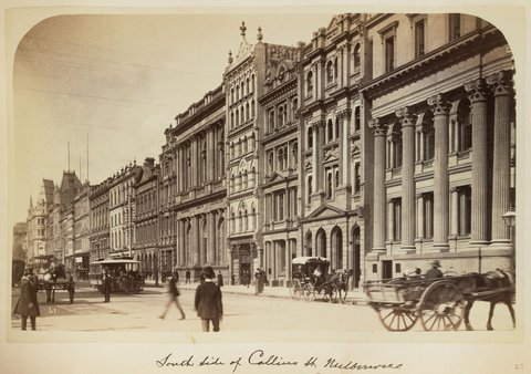 South Side of Collins St. Melbourne, 1890