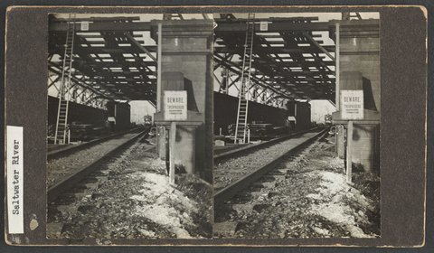 Saltwater River Bridge Footscray picture, c. 1912