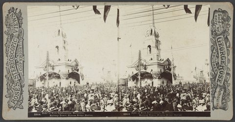 Duke of York Celebrations Melbourne Railway Tower Princes Bridge Station picture, 1901