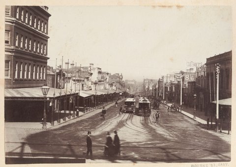 Bourke St. East, 1880–1900