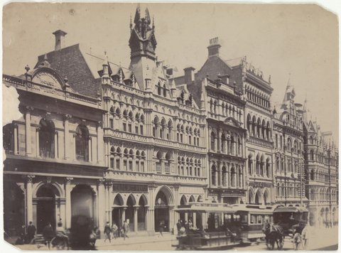 Collins Street West, Melbourne, c. 1890