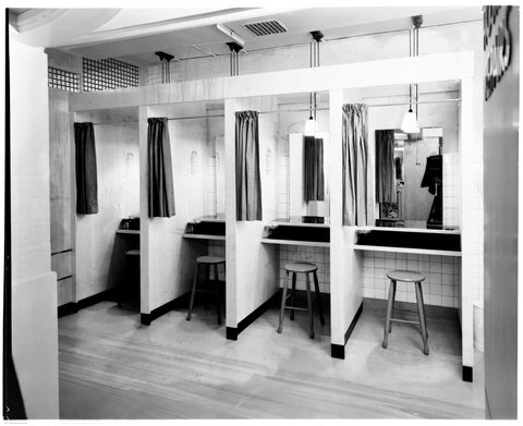 Make-up cubicles, Clyde House, Collins Street, Melbourne, c. 1941
