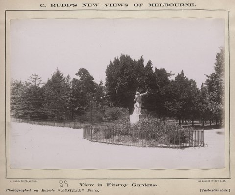 View in Fitzroy Gardens [East] Melbourne, 1886–87