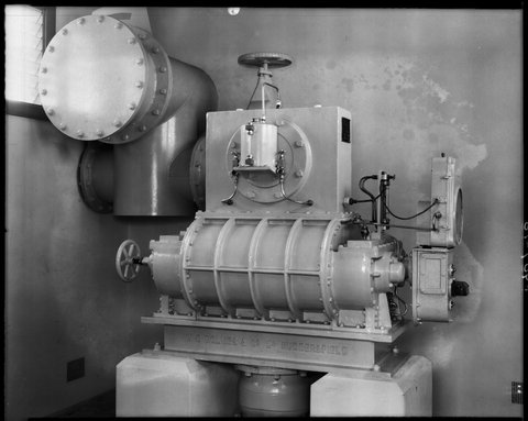 Interior view of factory machine, Colonial Gas Association, Box Hill, c. 1945
