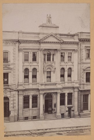 Offices of Mutual Insurance Society of Victoria, 406 Collins Street, Melbourne, c. 1890