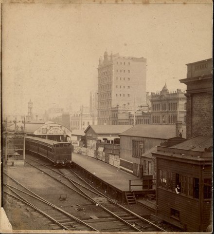 Flinders Street Railway Station, c. 1889