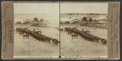 2nd Vic. Contingent, at the Show Grounds [Melbourne, Vic.], c. 1900
