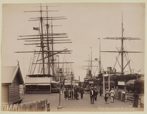 Port Melbourne Pier, c. 1890
