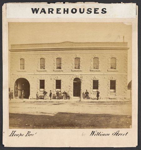 Heape Bros. William Street, 1861