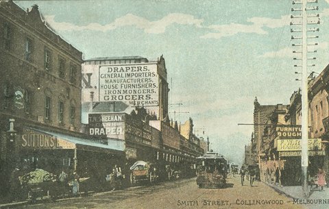 Smith Street, Collingwood Melbourne, 1908?