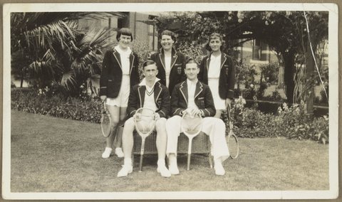 Tennis team from Bryant & May, Richmond, 1930–35
