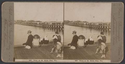 View on St. Kilda Pier, Vic, 1890–1900