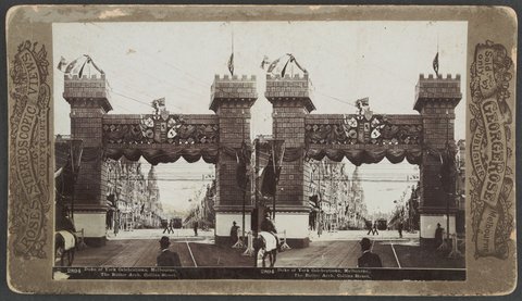 Duke of York Celebrations Melbourne. The Butter Arch Collins Street, 1901