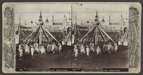 Duke of York Celebrations, Melbourne. Children's Fete at the Exhibition Oval, 1901