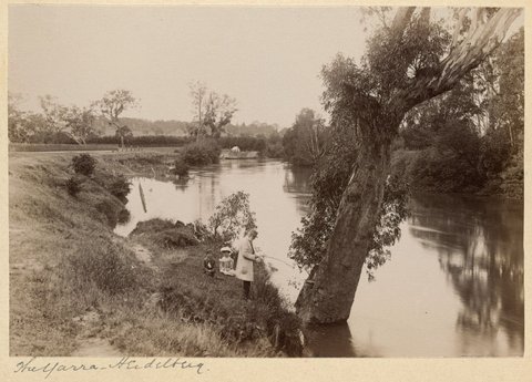 The Yarra - Heidelberg, 1895