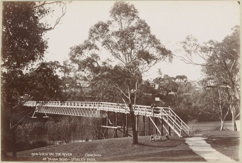 View on the River at Yarra Bend, Studley Park, 1892–1900