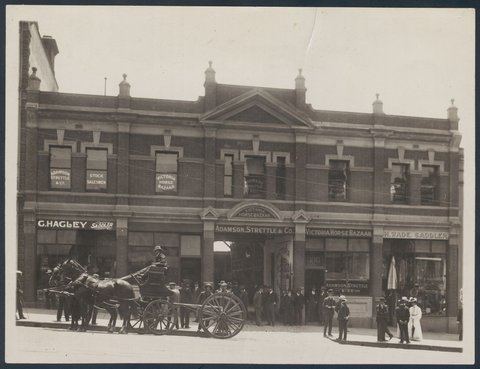Victoria Horse Bazaar, Bourke Street, c. 1900