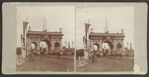 Municipal Arch, Princes Bridge, Melbourne, 1901