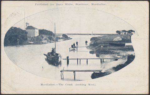 Mordialloc.-The Creek (looking West), 1904–06