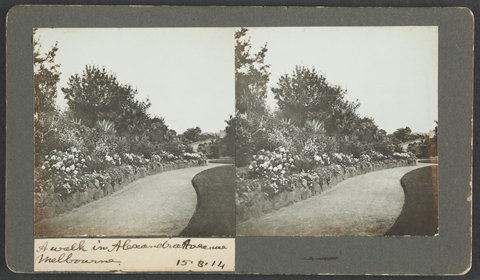 A walk in Alexandria Avenue, Melbourne, 1914