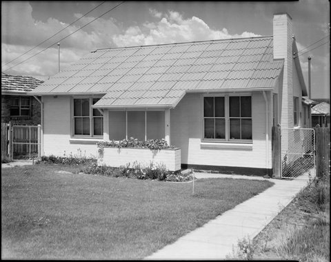Housing Commission home with painted brick-work painted, Coburg, Preston and Heidelberg area, c. 1947