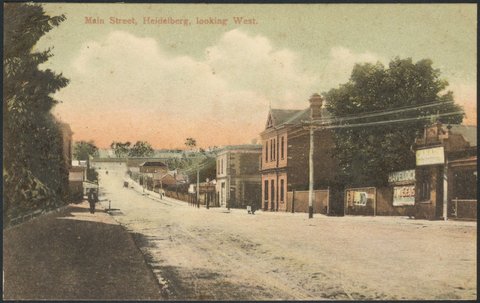 Main Street, Heidelberg, looking West, 1900s