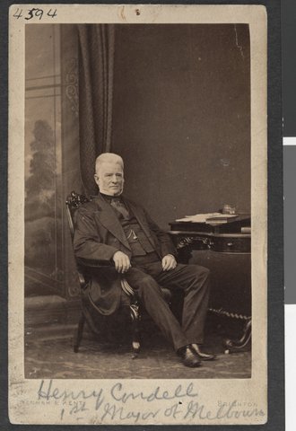 Henry Condell, First Mayor of Melbourne, c. 1860