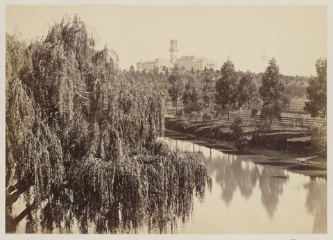 The Yarra Yarra [Melbourne. Government House in distance], 1875