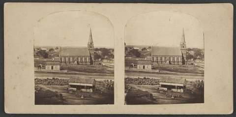 Chalmers Church, Gipps Street, Melbourne, c. 1857