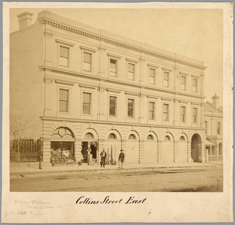 Collins Street East, 1861