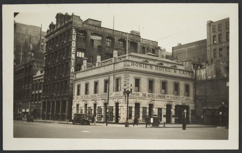 Hosie's Hotel & Cafe, Melbourne, 1934