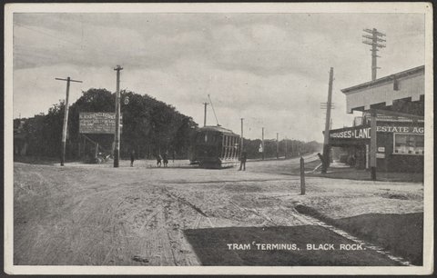 TRAM TERMINUS, BLACK ROCK, 1918?