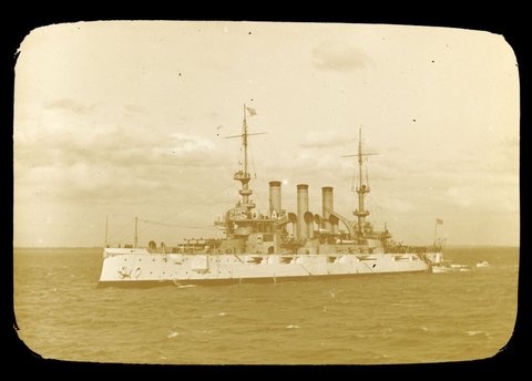 The "Minnesota" of the Great White Fleet in Port Phillip Bay, 1908, 1906–14