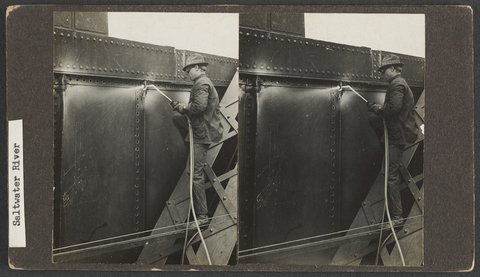 Saltwater River Bridge Footscray picture, c. 1912